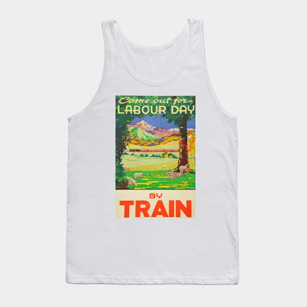 Vintage Travel - Labour Day Tank Top by Culturio